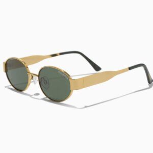 Steve Madden Mystie Sunglasses - Shiny Gold Frame - Oval